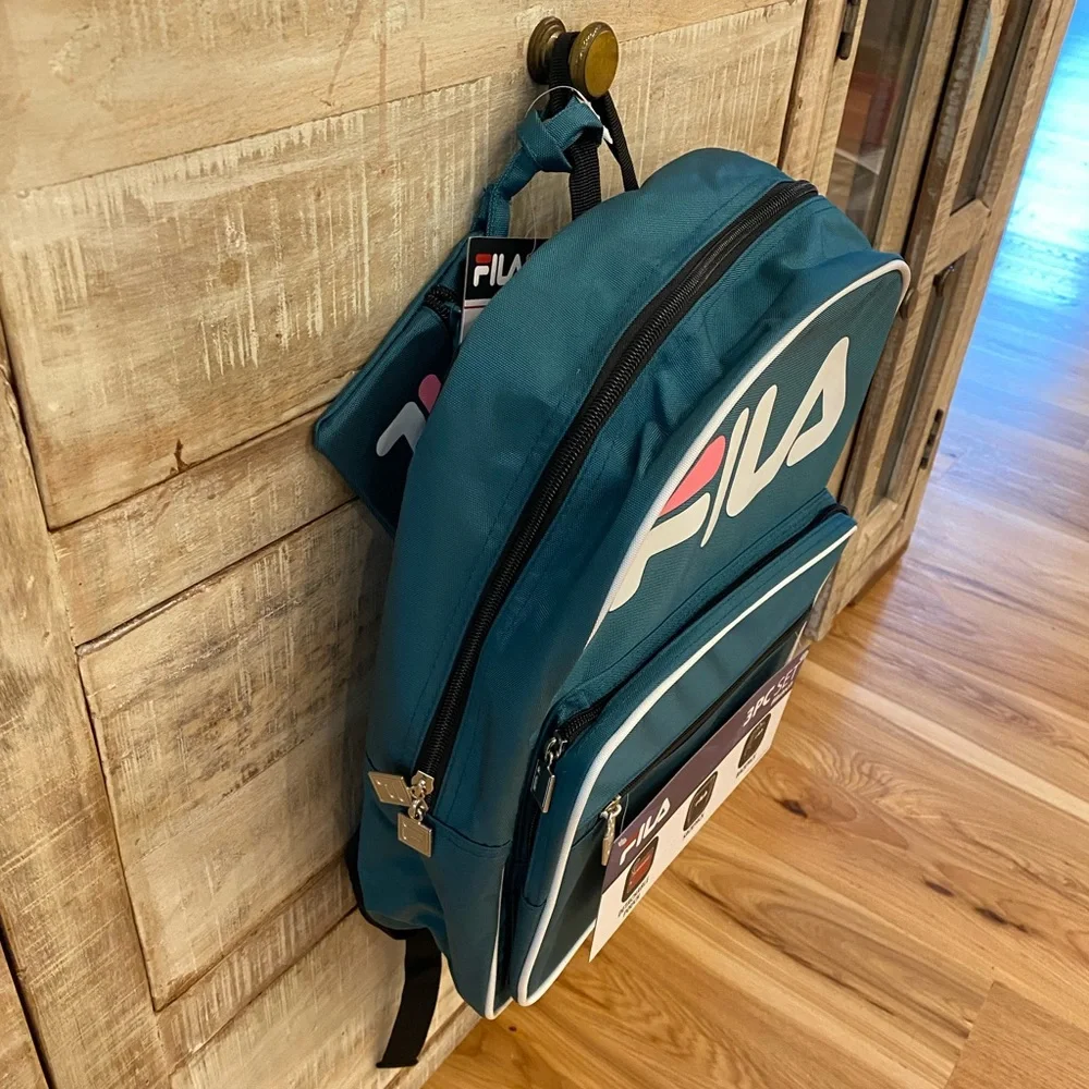 FILA Dark Teal 3-Piece Patricia Backpack Set